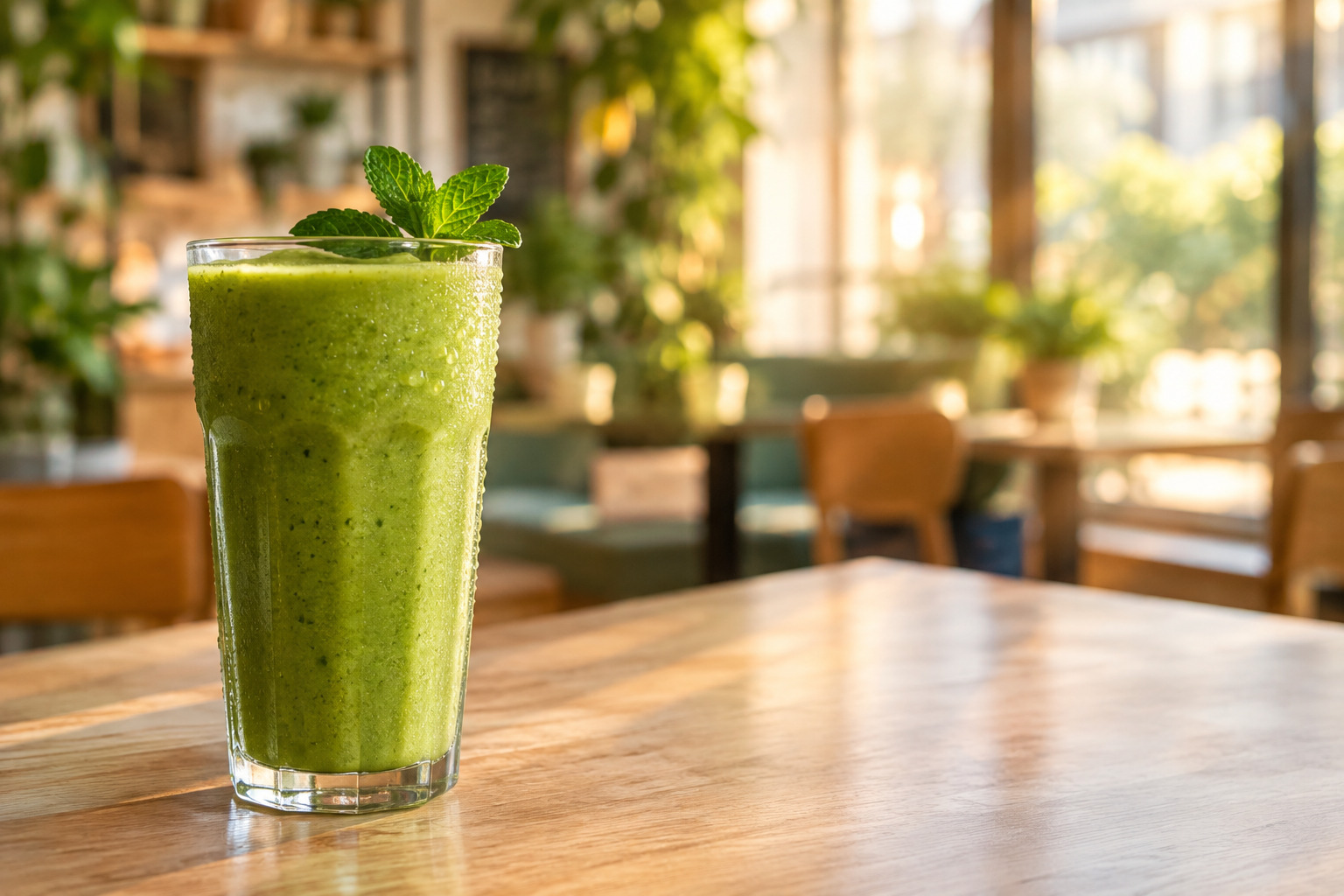 Bebida saludable servida en Florizen Café